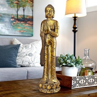Design Toscano Standing Golding Buddha Statue
