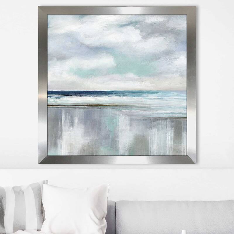 "Cyan Sunrise (Square)" by Nan Print on Acrylic