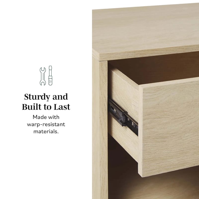 Middlebrook Designs Mid-Century Solid Wood Nightstand
