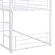 preview thumbnail 6 of 7, Multi-functional Twin Size Metal Bunk Bed with Ladders and Slide, Divided into Platform and Loft Bed