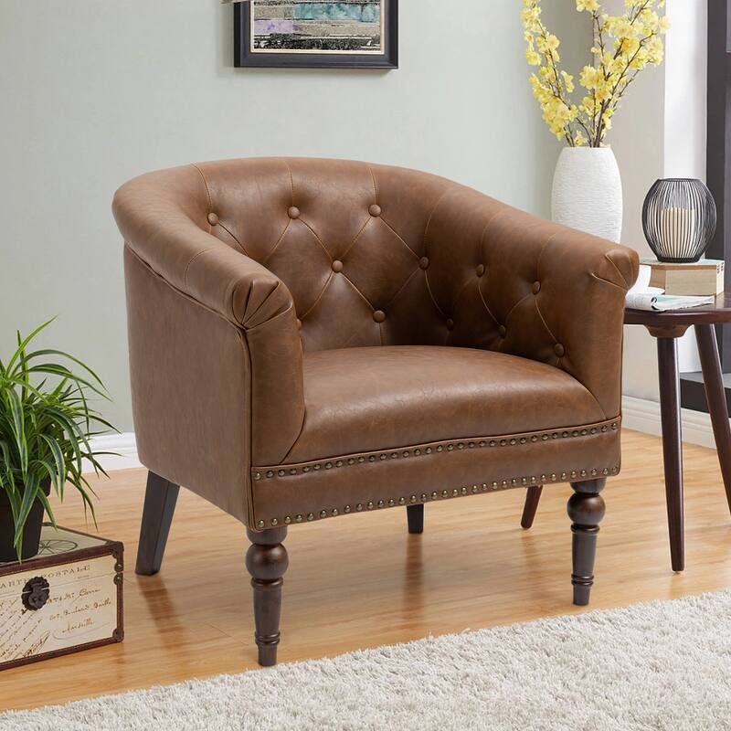 25 " Wide Tufted Accent Chair Armchair