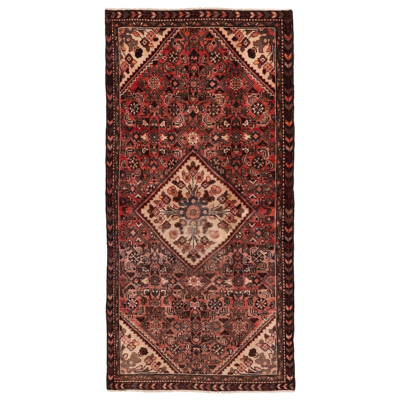 ECARPETGALLERY Hand-knotted Andelz Red Wool Rug - 3'2 x 6'10