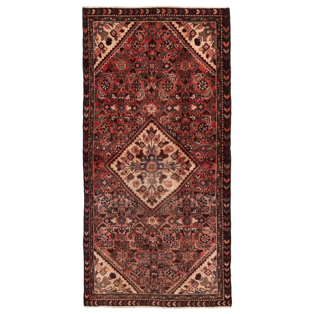 ECARPETGALLERY Hand-knotted Andelz Red Wool Rug - 3'2 x 6'10