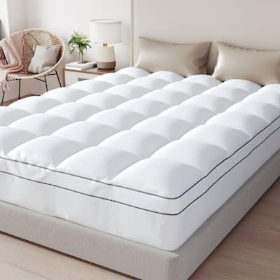 4 Inch White Memory Foam Mattress Covers