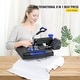 preview thumbnail 4 of 16, VEVOR Heat Press Machine 15x15in 8in1 Heat Press 800W Sublimation Machine 360° Rotation Swing-Away Heat Press