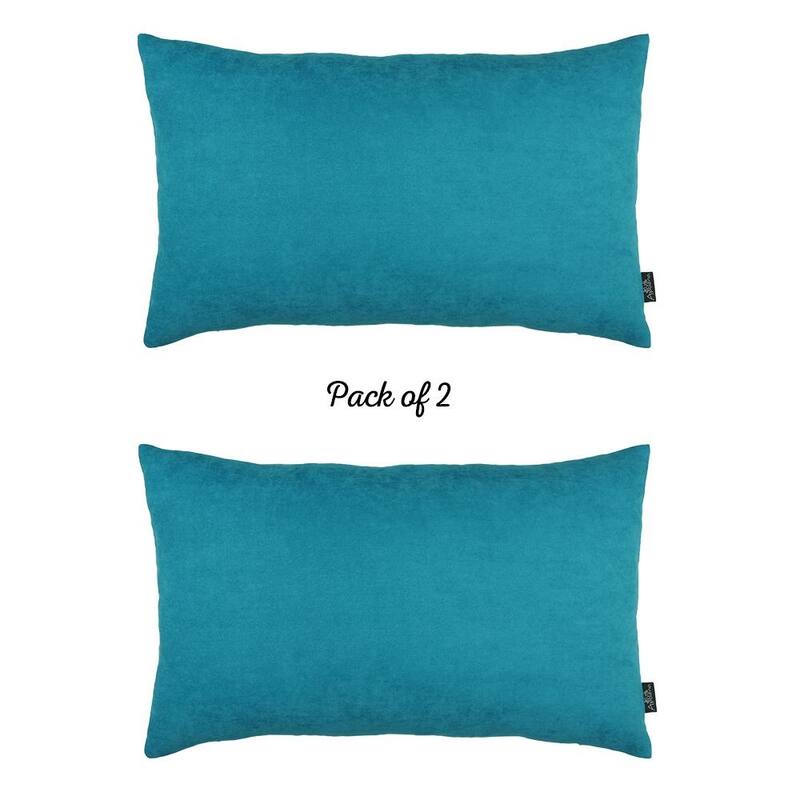 Honey Set of 2 Decorative Throw Pillow Cover Solid Color Lumbar