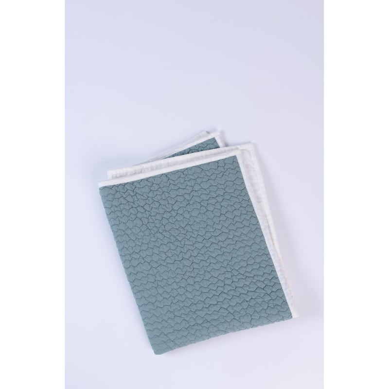 Jade Quilt, Ivory/Mineral, King - Ivory/Mineral - Queen
