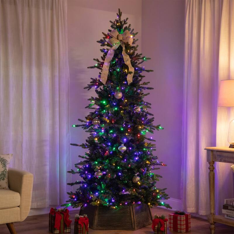 Real Touch™ Elite Pre-Lit Breckenridge Pine IPT Artificial Christmas Tree - 6' Dual Color LED - 6 Foot