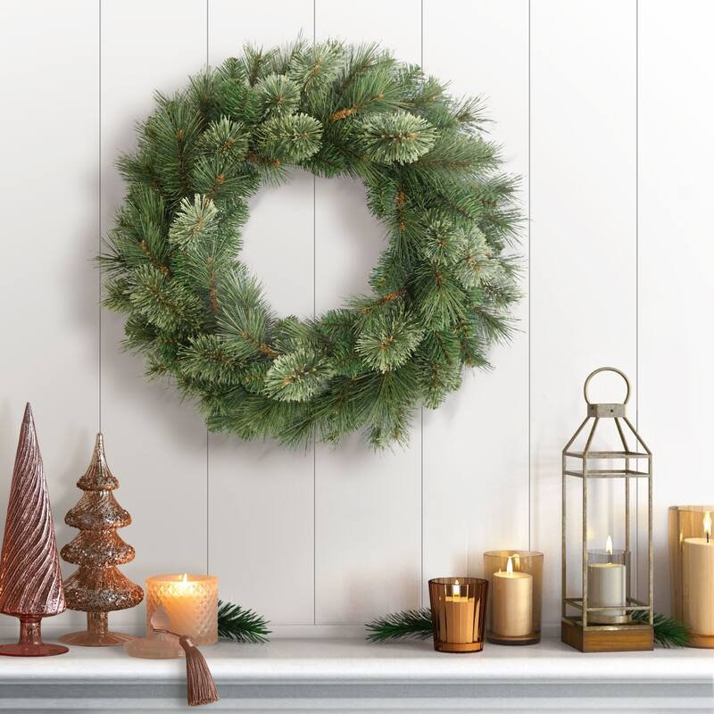 Teton Pine Artificial Christmas Wreath - 2' - Unlit