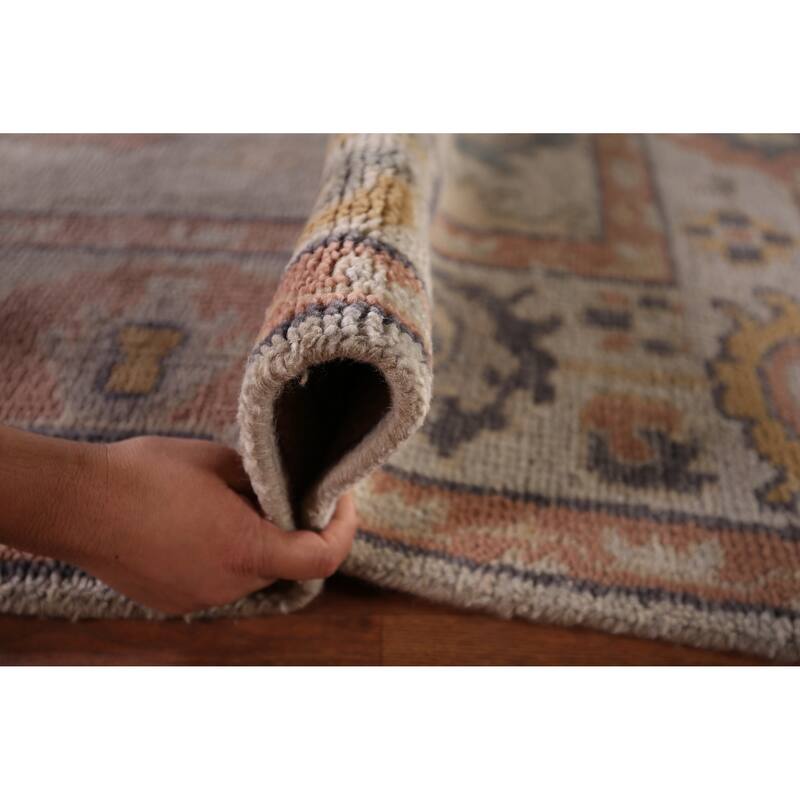 Oushak Indian Area Rug Handmade Oriental Wool Carpet - 7'10" x 10'2"