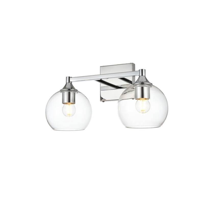 Felz 1 Light Black and Clear Bath Sconce