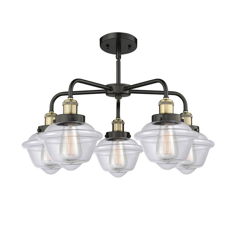 Innovations Lighting Oxford - 5 Light 25" Stem Hung Chandelier