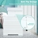 preview thumbnail 9 of 7, Kids Wooden Dollhouse Bookshelf with Anti-Tip Design and Storage Space - 31.5" x 11.5" x 45.5" (L x W x H)