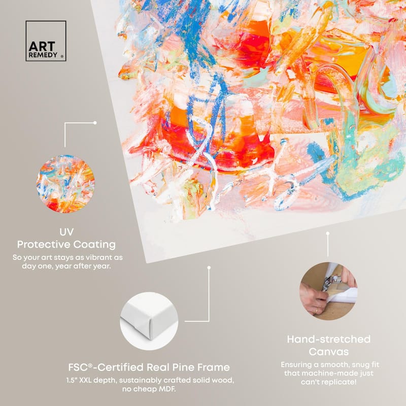 Swirling Hues I Canvas by Art Remedy, Gallery Wrapped