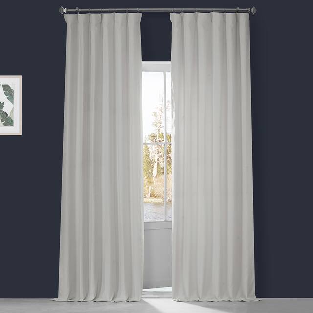 Exclusive Fabrics French Linen Lined Curtain Panel (1 Panel)