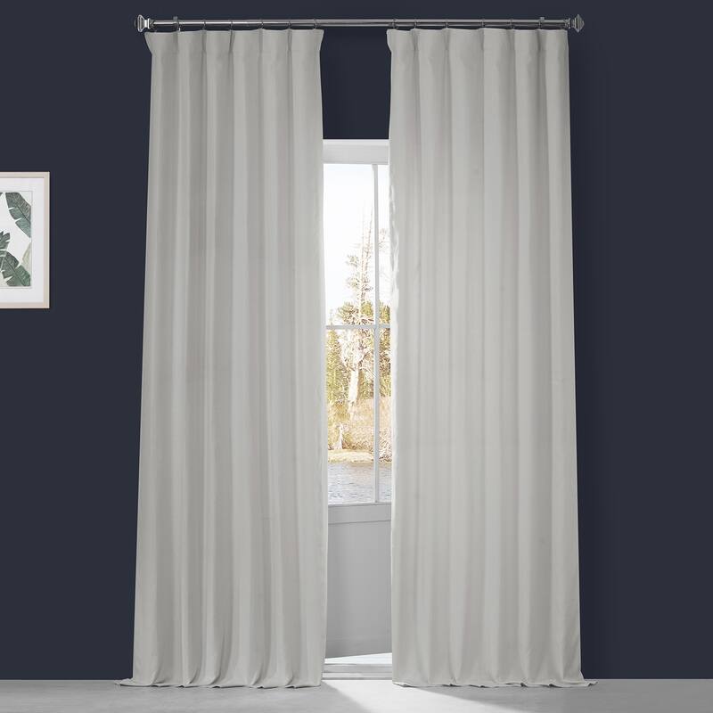 Exclusive Fabrics French Linen Lined Curtain Panel (1 Panel)