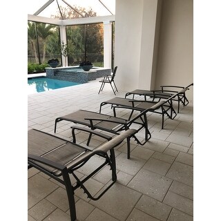 Cosco Outdoor Aluminum Chaise Lounge Chair (Set of 2)