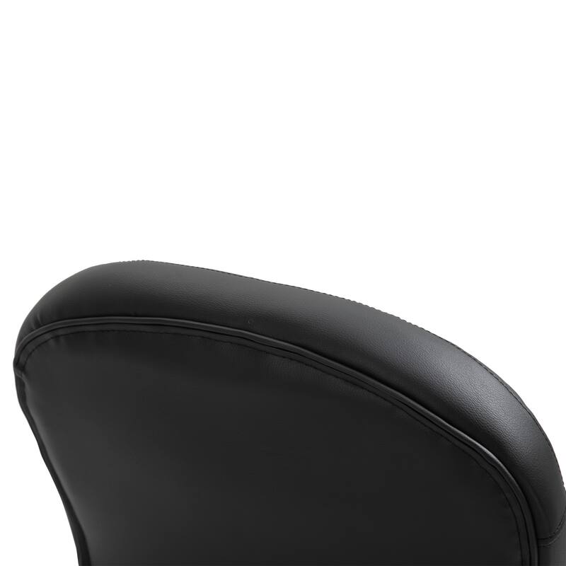 Vinsetto Faux Leather Office Chair Tufted Backrest Swivel Rolling Wheels Task Chair with Height Adjustable Armrests