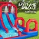 preview thumbnail 3 of 7, Sunny & Fun Mega Climb N' Go Inflatable Water Slide Park & Blow up Pool with Air Pump