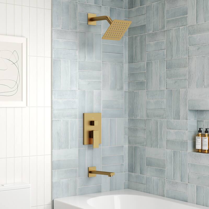 Wall Mounted Shower System Bathtub Facuet Set, Tub And Shower Trim Kit