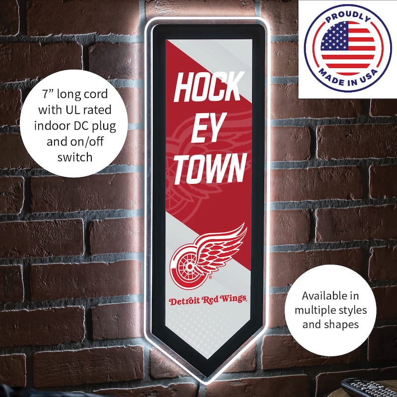 Detroit Red Wings LED Lighted Sign