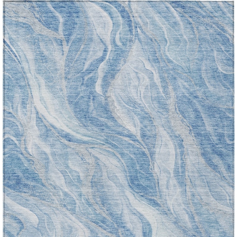 HomeRoots Abstract Transitional Rectangle Outdoor Rug