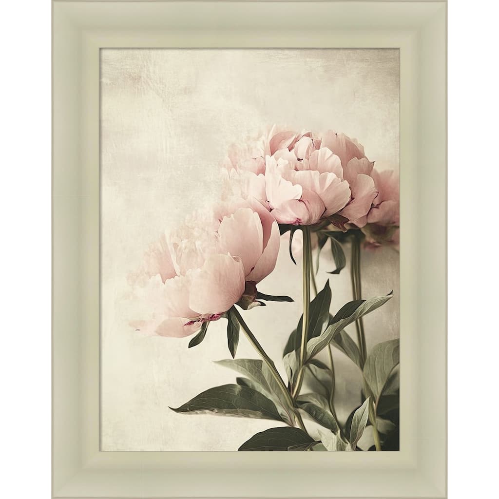 Soft Floral No. 2 by Tradelink inhouse artist Wood Framed Wall Art Print