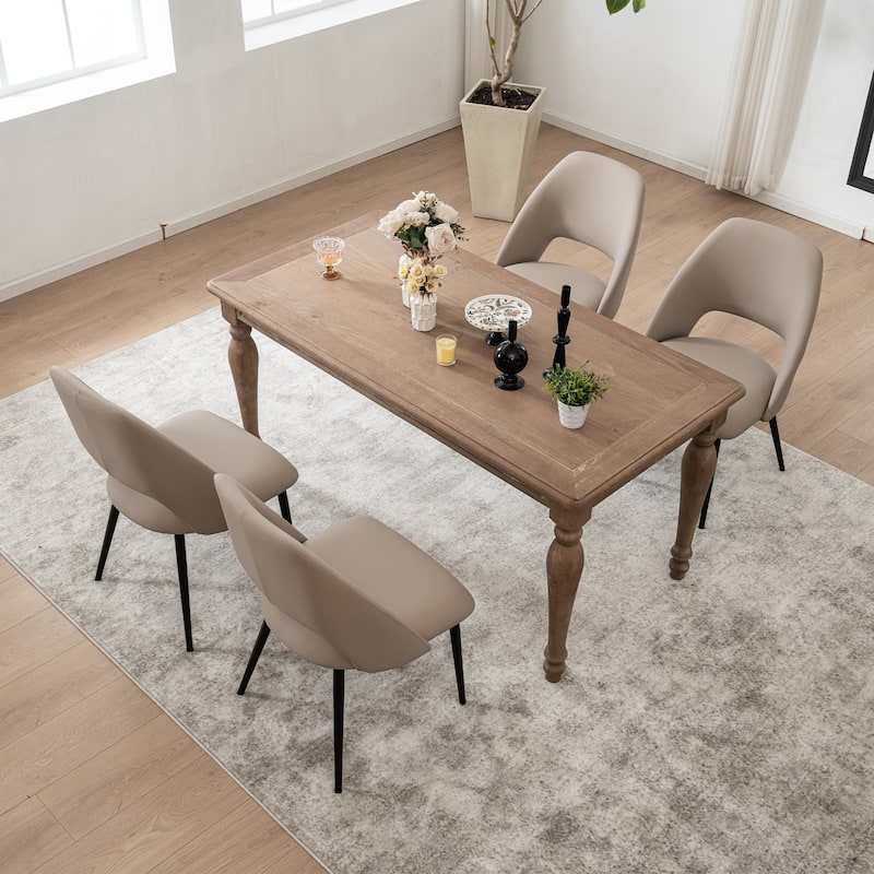 Modern Dining Chairs Set of 2 Armless Chairs 22.83"Wx22.05"Dx34.65" H