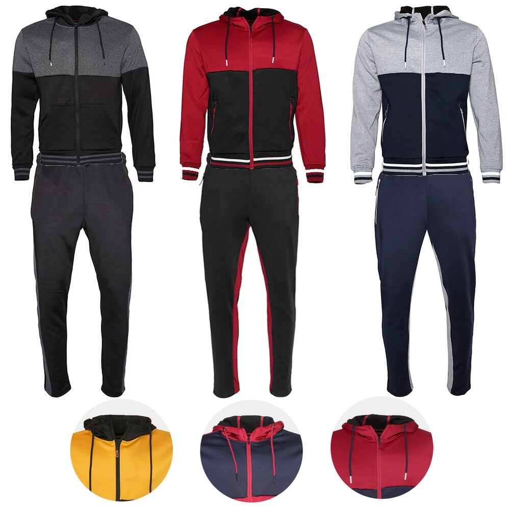 Grey Red Black XXX-Large, Grey Ecko Mens Designer Long Sleeve Full Zip Up Hoodie Jacket Blue