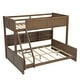 preview thumbnail 17 of 48, Twin XL / Full XL over Queen Bunk Bed with Open Cabinets and Charging Station, Storage Kids Bed Frame with Ladder