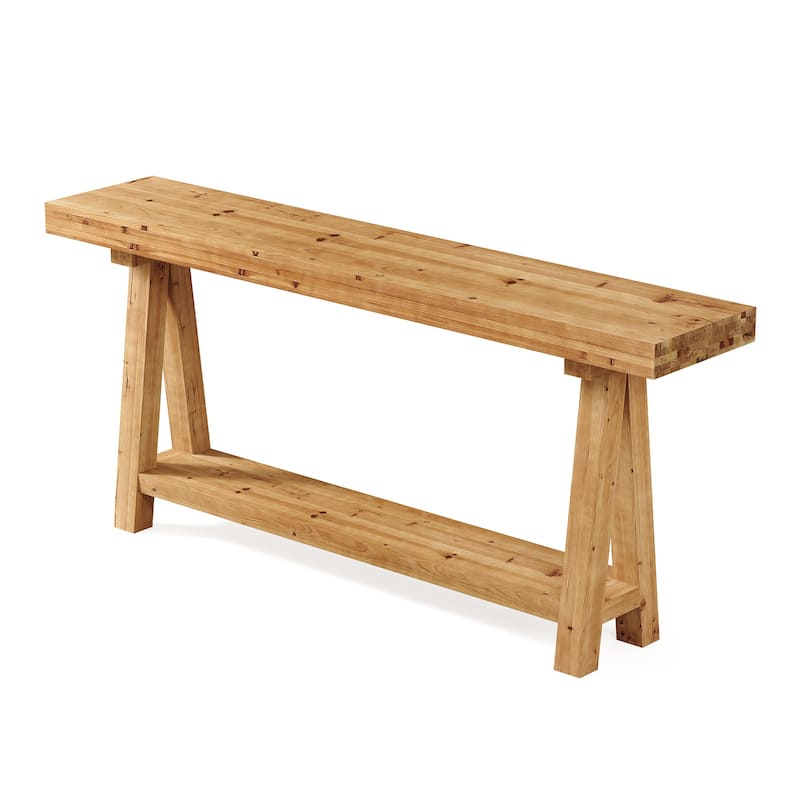 Solid Wood Console Table for Entryway, 70.87-Inch Long Sofa Table