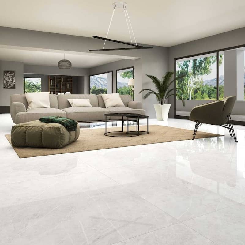 Opera 12x24 Glossy Marble Look Porcelain Tile - Floor, Wall - Large Format