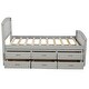 preview thumbnail 22 of 38, Pine Wood Twin Size Platform Bed Frame with 6 Drawers, Eco-Friendly Construction, Ideal for Kids
