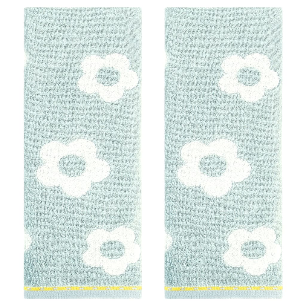 Cute Floral Hand Towels Flower Pattern Cotton Hand Towel Soft Absorbent Decorative Towel for Bathroom Spa Gym