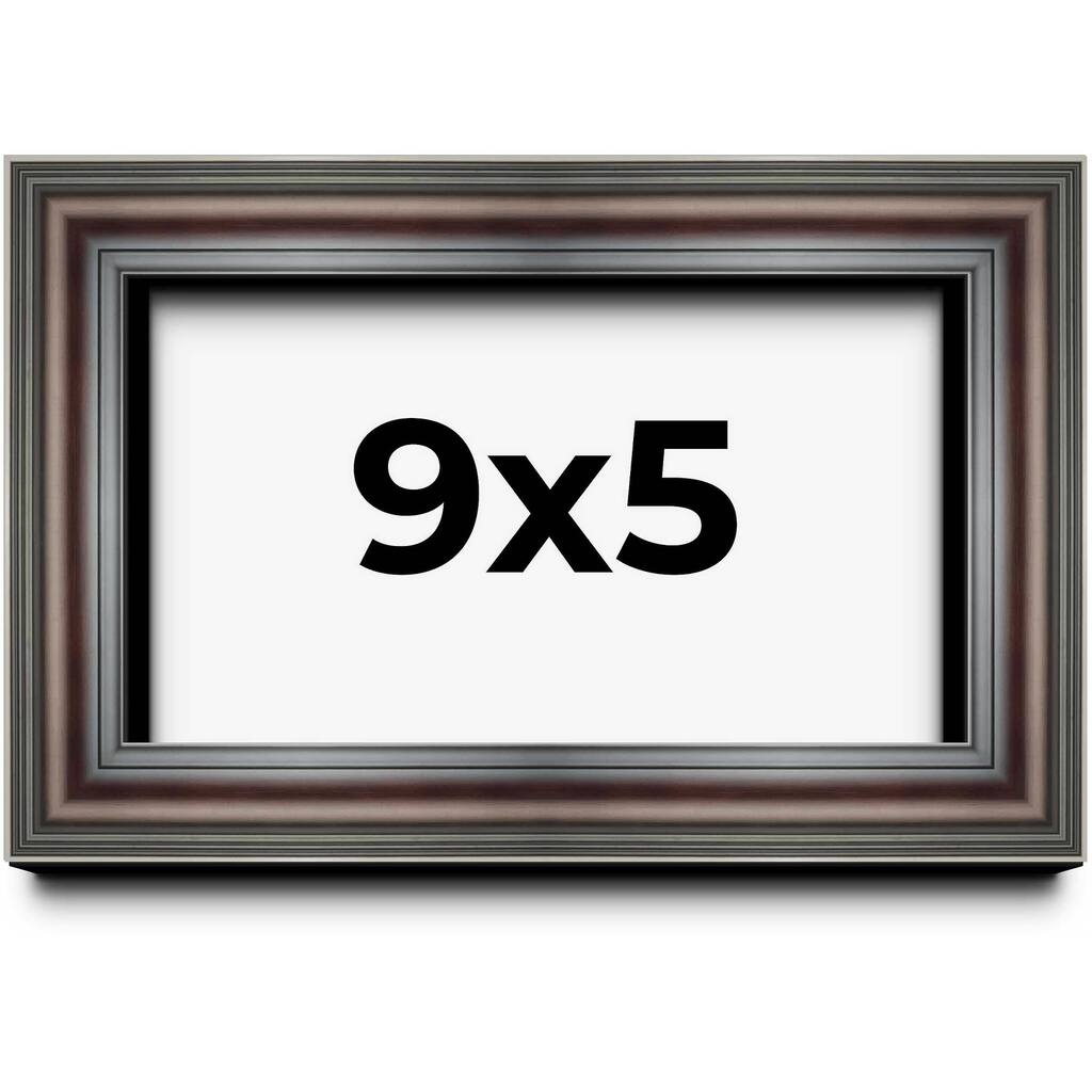 9x5 IN Shadow Box Frame Brown Cherry | 2.625 Inches Deep Pine Wood
