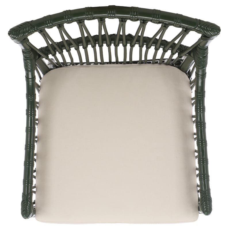 SAFAVIEH Zorianna Solid Wood Dining Chair with Cushion (Fully Assembled) - 22"W x 22"D x 36"H