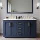 Option Dark Blue / White Quartz Top / Brushed Gold
