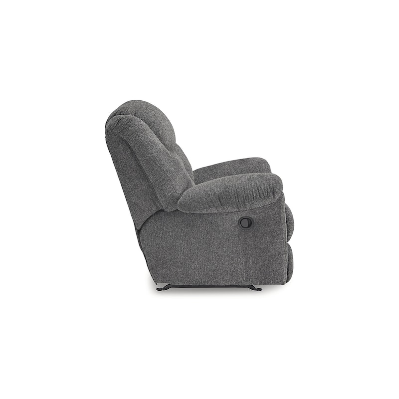 Signature Design by Ashley Foreside Gray Rocker Recliner