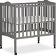preview thumbnail 1 of 3, Dream On Me , 2 In 1 Lightweight Portable Cribs - Steel Grey