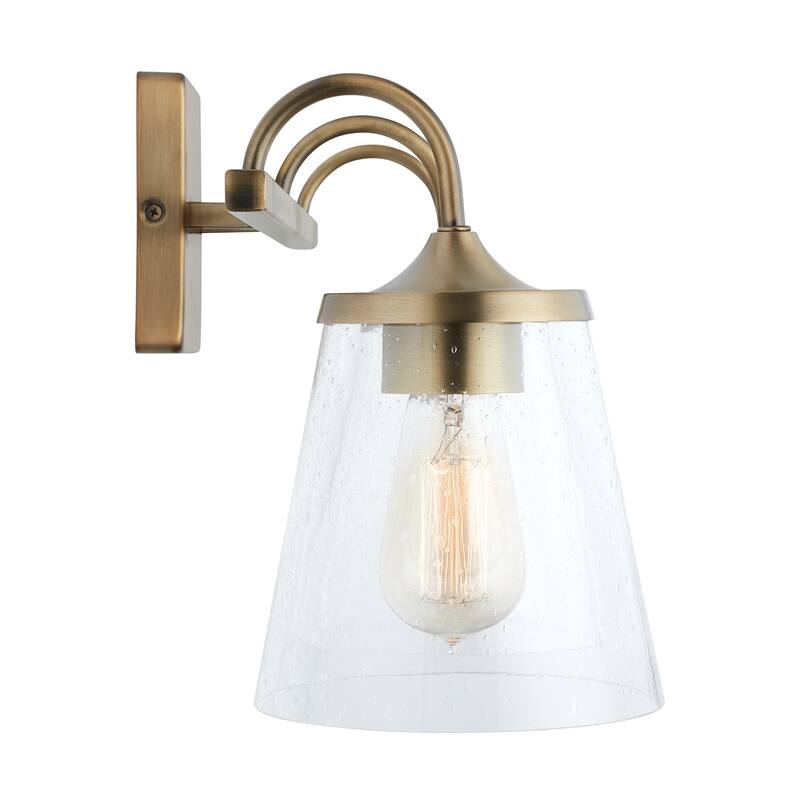 Jayne 3-light Bath/ Vanity Fixture w/ Clear Seeded Glass