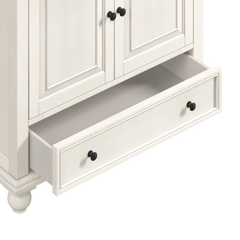 Thompson 36 in. Single Sink Bathroom Vanity with Engineered Stone Top - 37"W x 22"D x 35"H