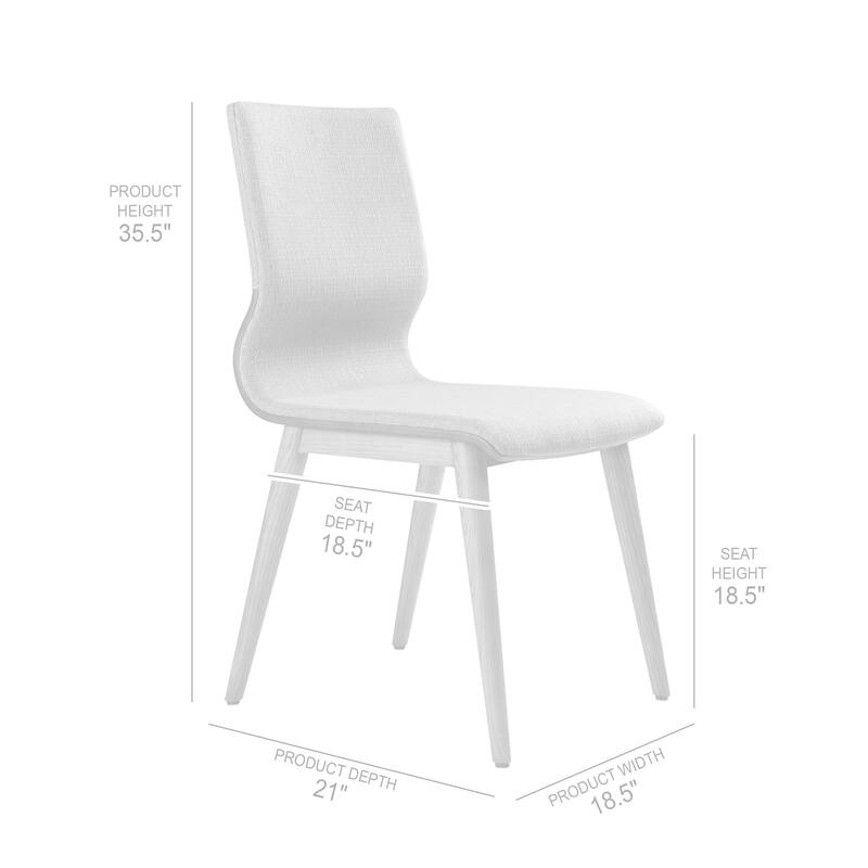 Robin Mid-Century Walnut and Grey Upholstered Dining Chairs - Set of 2
