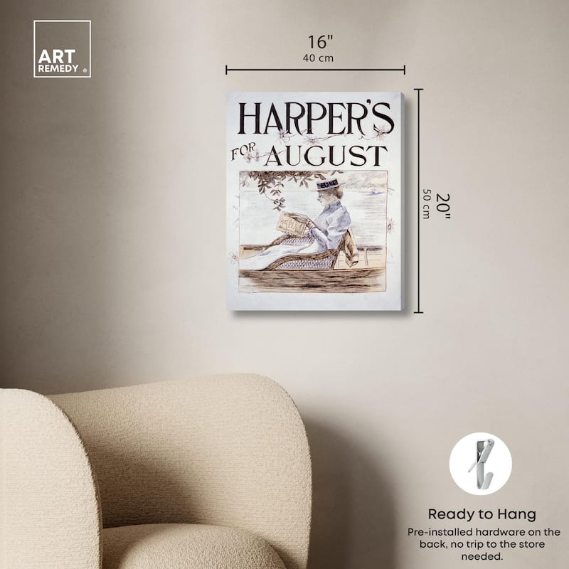 Harpers Penfield August 1892 Canvas by Art Remedy, Gallery Wrapped