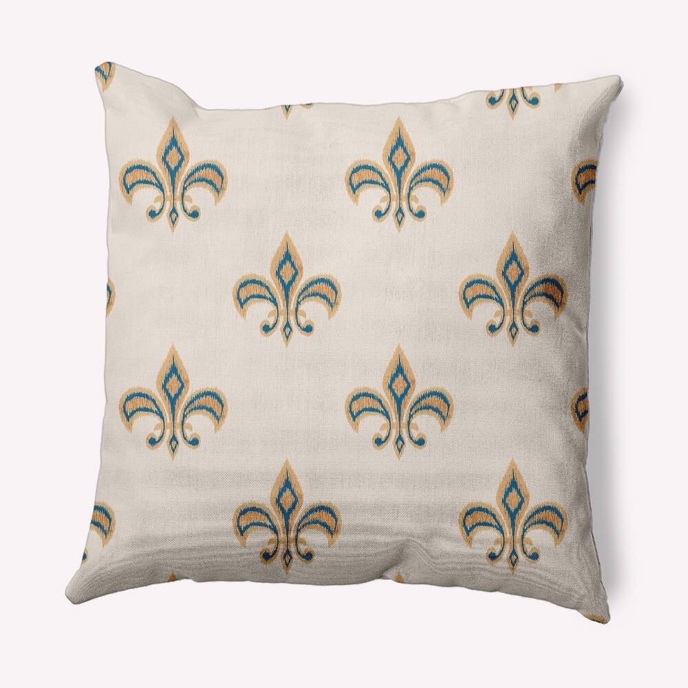 Fleur de Lis Indoor/Outdoor Throw Pillow