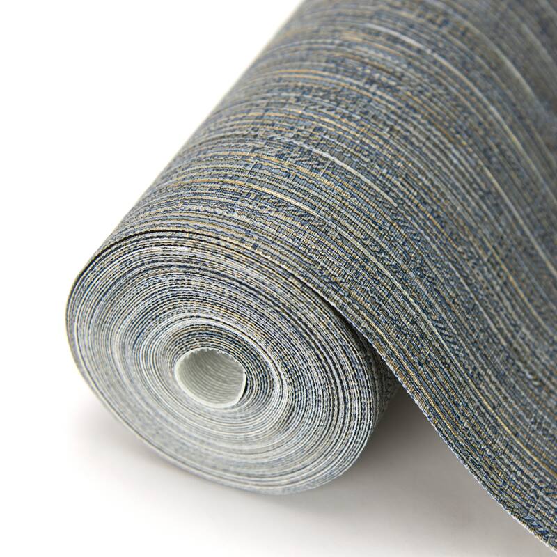 Warner Grand Canal Indigo Distressed Texture Wallpaper