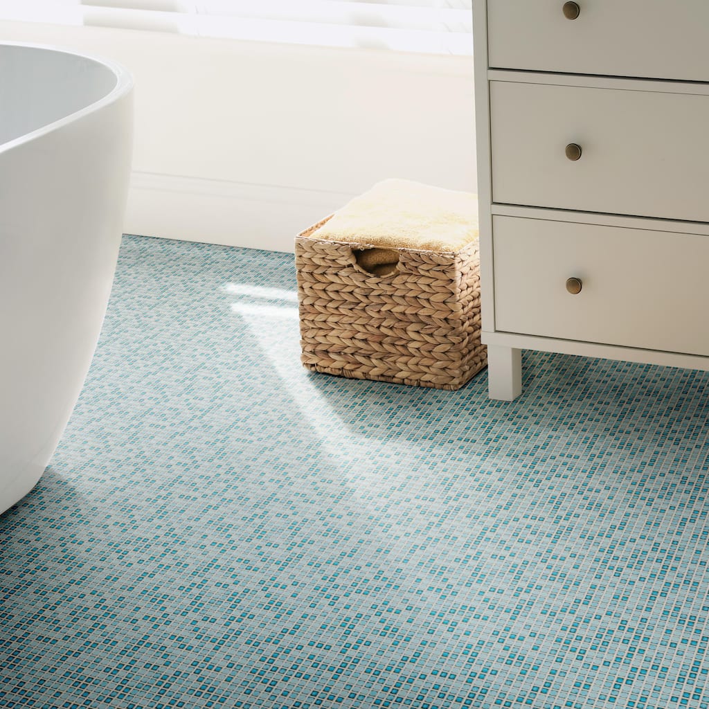 Merola Tile Hudson Edge Marine 12-1/4" x 12-1/4" Porcelain Floor and Wall Tile