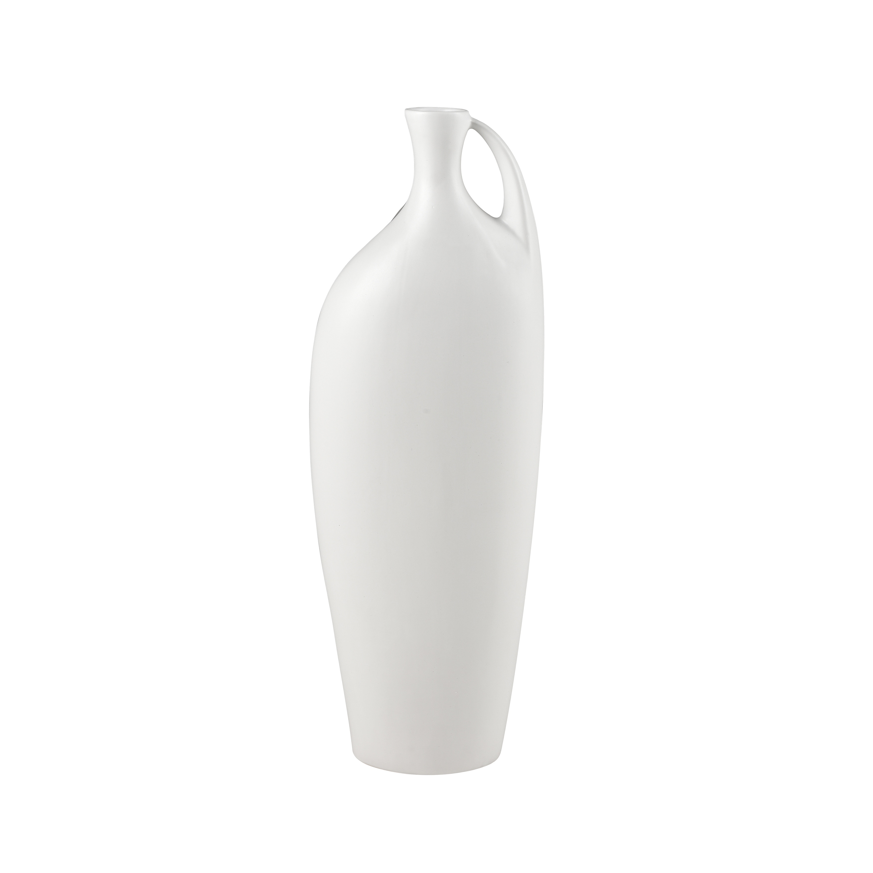 Atlas Messe Satin White Vase