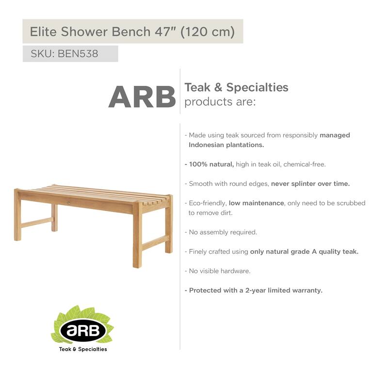 Teak Bench Elite 47" (120 cm)