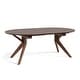 preview thumbnail 8 of 11, Furniture of America Abigail V Mid-Century Modern Walnut Handfinished Extendable 79-inch Dining Table with Butterfly Leaf