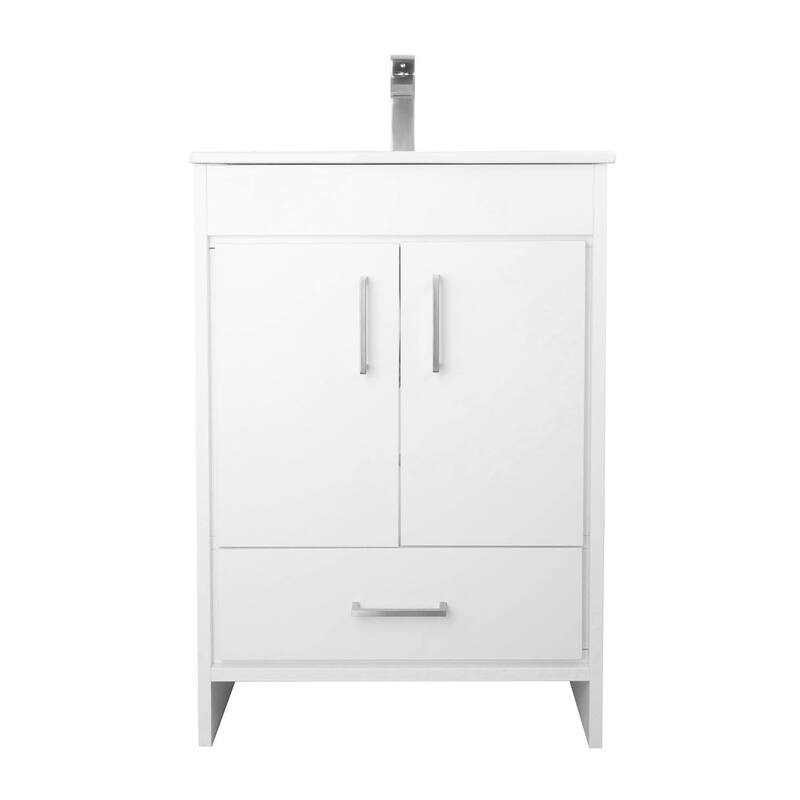Skylar 24" Single Sink Freestanding Bathroom Vanity Set - White